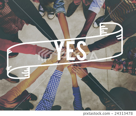 Yes Answer Indeed Positive Reply Absolutely Concept Yes Answer Indeed Positive Reply Absolutely Concept 24313478
