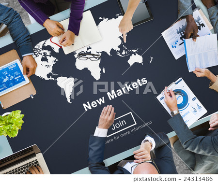 New Markets Commerce Selling Global Business Marketing Concept New Markets Commerce Selling Global Business Marketing Concept 24313486
