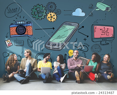 Mobility Smart Phone Technology Connection Concept Mobility Smart Phone Technology Connection Concept 24313487