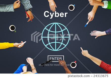 Cyber Internet Online Connection Globalization Concept 24313675