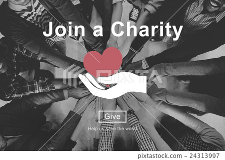 Join Charity Heart Kindness Care Concept Join Charity Heart Kindness Care Concept 24313997