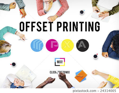 Printing Process Offset Ink Color Industry Media Concept Printing Process Offset Ink Color Industry Media Concept 24314005