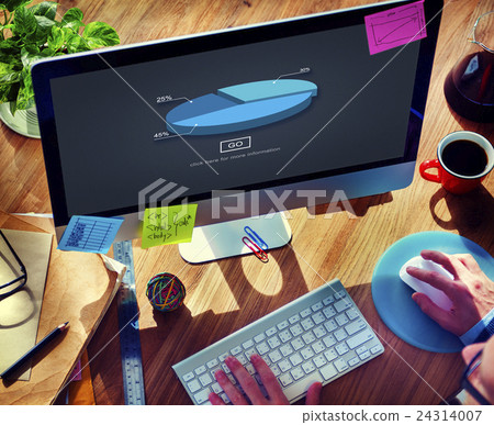 Pie Graph Analysis Statistics Report Concept Pie Graph Analysis Statistics Report Concept 24314007