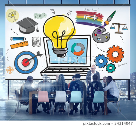 Ideas Target Measure Collaboration Create Concept 24314047