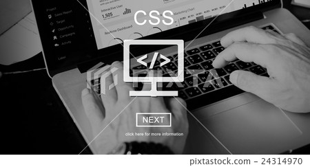 Algorithm Coding CSS Web Development Software Technology Concept 24314970