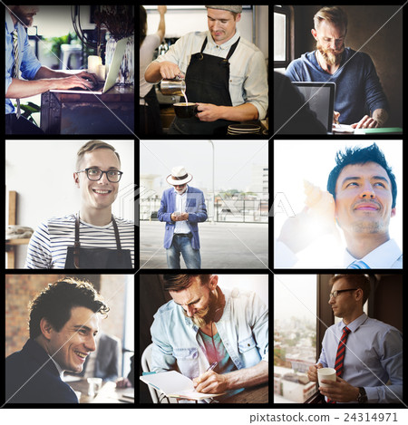 Men Occupations Various Jobs Diversity Concept 24314971