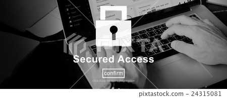 Secured Access Protection Security Safe Concept 24315081