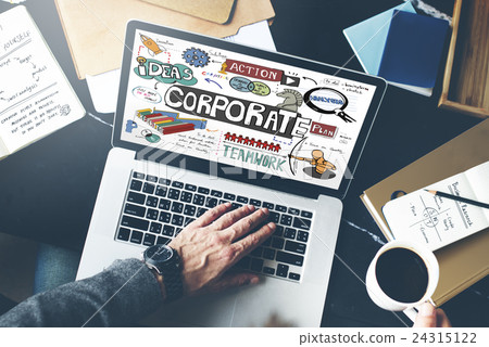 Corporate Business Startup Marketing Concept Corporate Business Startup Marketing Concept 24315122