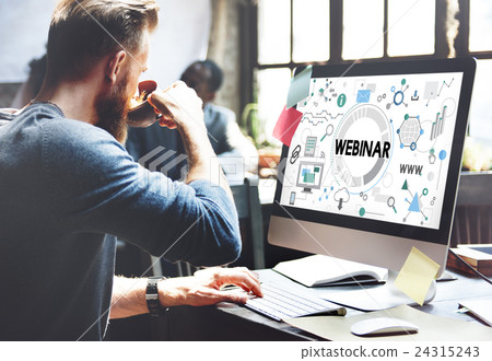 Webinar Seminar Online Conference Concept Webinar Seminar Online Conference Concept 24315243