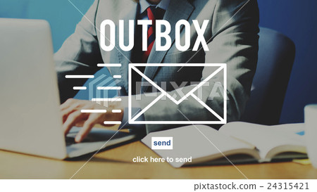 Outbox Inbox Email Connection Global Communications Concept Outbox Inbox Email Connection Global Communications Concept 24315421