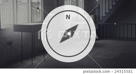 Compass Direction Exploration Journey Magnet Concept 24315581
