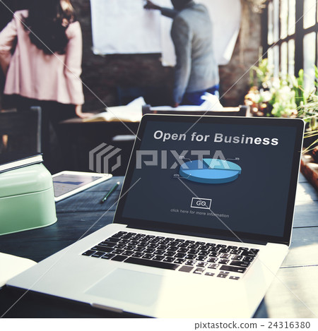 Open for Business Partnership Industry Concept 24316380