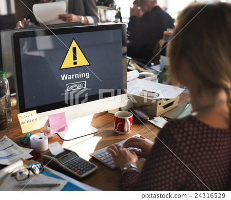 Warning Attention Alert Notification Security Sign Concept 24316529