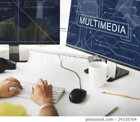 Multimedia Online Technology Future Concept 24316764