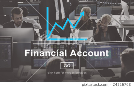 Financial Account Report Finance Record Online Concept 24316768