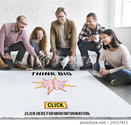 Think Big Positive Thinking Inspiration Attitude Concept 24317021