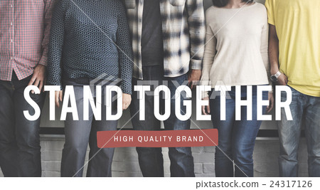 Stand Together Teamwork Togetherness Concept Stand Together Teamwork Togetherness Concept 24317126