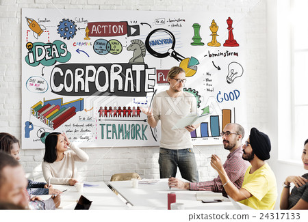 Corporate Business Startup Marketing Concept Corporate Business Startup Marketing Concept 24317133