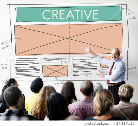 Creative Creatvity Web Design Layout Concept 24317138