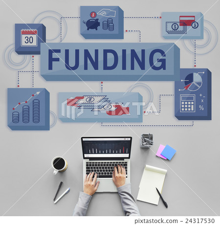 Funding Finance Management Graphics Concept Funding Finance Management Graphics Concept 24317530