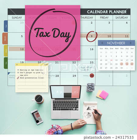 Tax Day Financial Economy Money Concept Tax Day Financial Economy Money Concept 24317533
