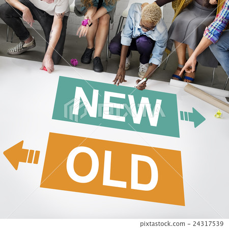 New Old Current Previous Latest Modern Business Concept 24317539