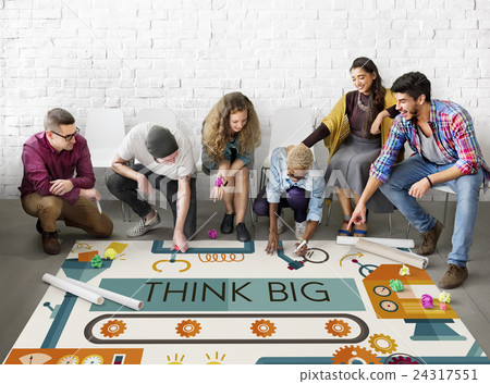 Think Big Analysis Attitude Planning Success Concept 24317551