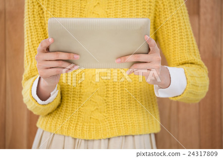 Hipster using a tablet 24317809