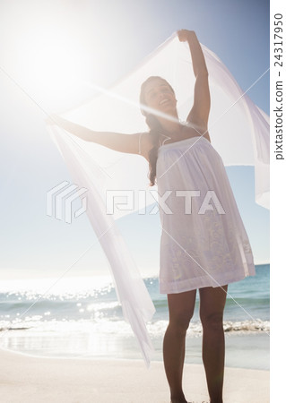 Happy woman standing 24317950