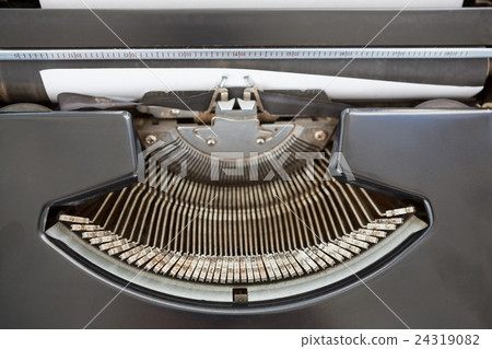 Extreme close up view of typewriter Extreme close up view of typewriter 24319082
