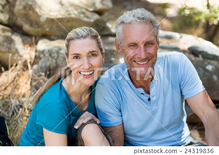 Couple smiling and posing Couple smiling and posing 24319836