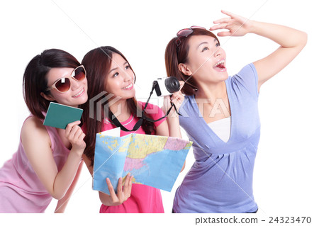 Happy group travel people 24323470