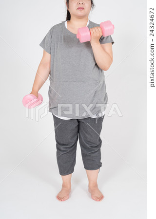 Fat woman training Fat woman training 24324672