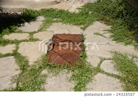 Iron door to secret cellar 24328587