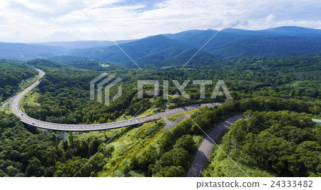 Nakayama Pass (aerial photograph + panorama) 24333482