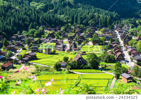世界遺產初始秋天白川鄉 24334325