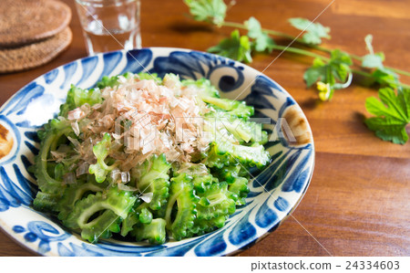 Goya Yunnun鰹魚粘稠的苦瓜Oitashi浸泡浸泡 Goya Yunnun鰹魚粘稠的苦瓜Oitashi浸泡浸泡 24334603