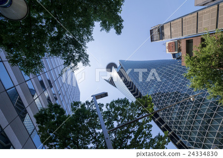 Looking up at Nagoya Mode Gakuen Spiral Towers from Hirokoji Street Looking Looking Looking up at Nagoya Mode Gakuen Spiral Towers from Hirokoji Street Looking Looking 24334830