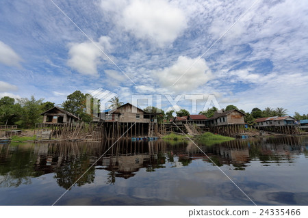 Village of Borneo Kalimantan Island Village of Borneo Kalimantan Island 24335466