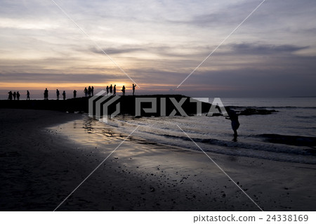 巴厘島庫塔海灘日落 24338169