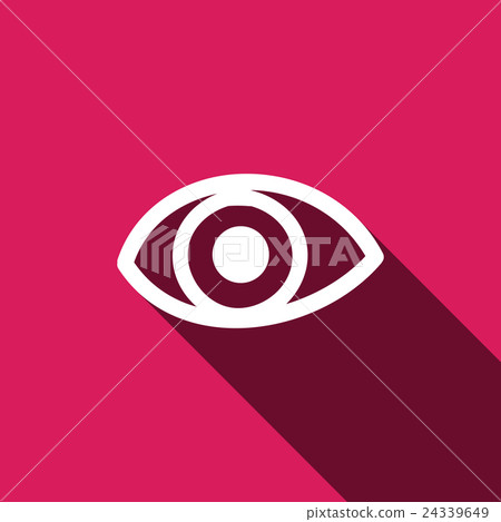 Eye icon. Flat design style - Stock Illustration [24339649] - PIXTA