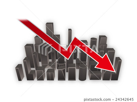 房地產圖像_經濟衰退_國旗 24342645