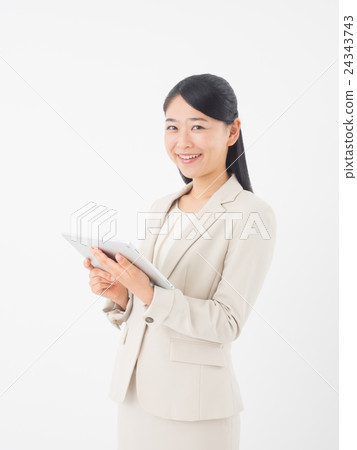 平板電腦業務的女人 平板電腦業務的女人 24343743
