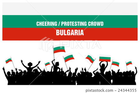 Cheering or Protesting Crowd Bulgaria Cheering or Protesting Crowd Bulgaria 24344355