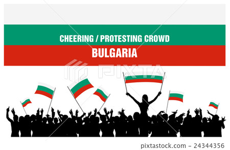 Cheering or Protesting Crowd Bulgaria Cheering or Protesting Crowd Bulgaria 24344356