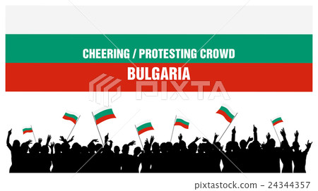 Cheering or Protesting Crowd Bulgaria Cheering or Protesting Crowd Bulgaria 24344357