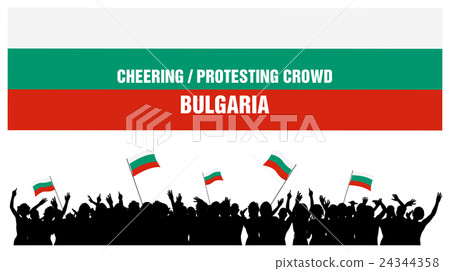 Cheering or Protesting Crowd Bulgaria Cheering or Protesting Crowd Bulgaria 24344358