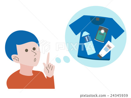 Illustration Material Thinking about shopping 24345939