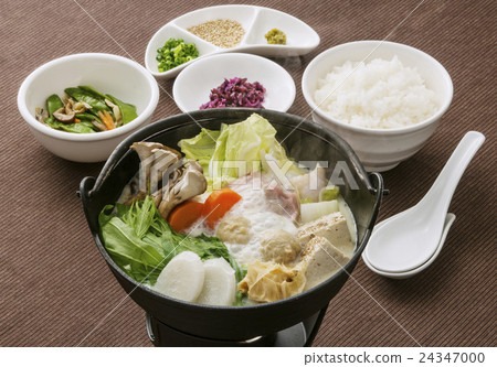 Hot pot dish, soy milk hot pot, image material 24347000