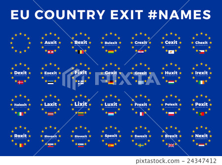 Names for EU exits Members. Brexit, Frexit Names for EU exits Members. Brexit, Frexit 24347412